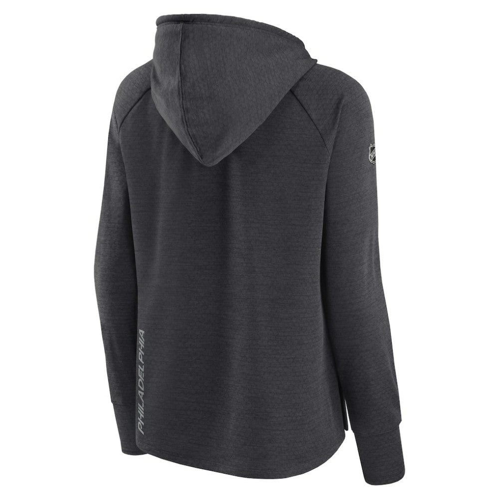 NHL Philadelphia Flyers Fanatics Women's Authentic Pro Pullover Hoodie - Heather Charcoal