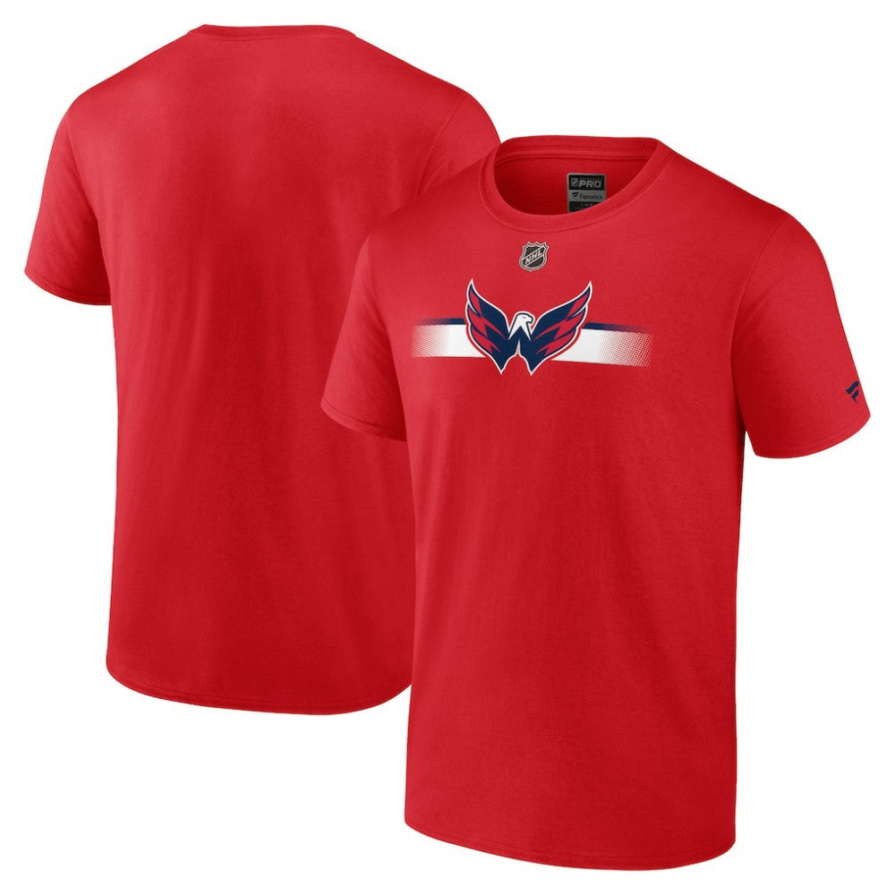 NHL Washington Capitals Fanatics Authentic Pro Secondary T-Shirt - Red