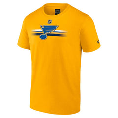 NHL St. Louis Blues Fanatics Authentic Pro Secondary T-Shirt - Gold