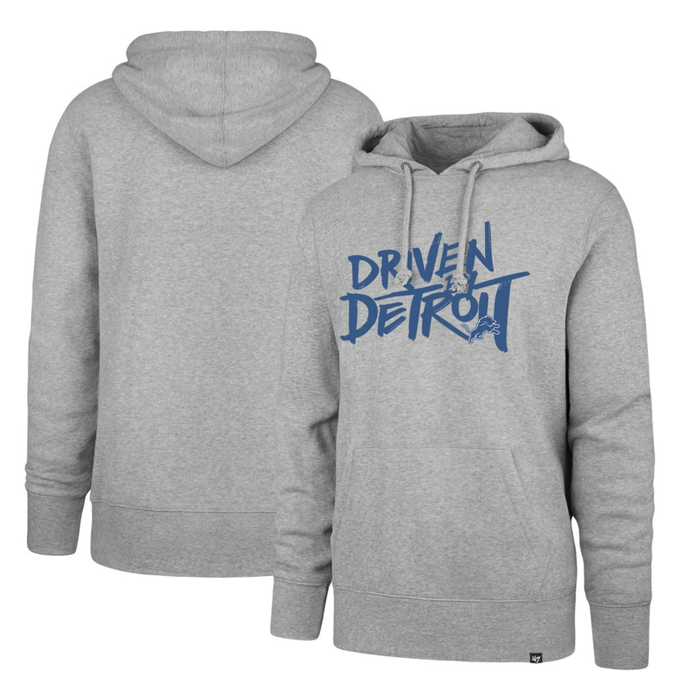 Detroit Lions '47 Driven by Detroit Pullover Hoodie Gray