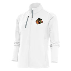 NHL Chicago Blackhawks Antigua Women's Team Logo Generation Full-Zip Jacket - White