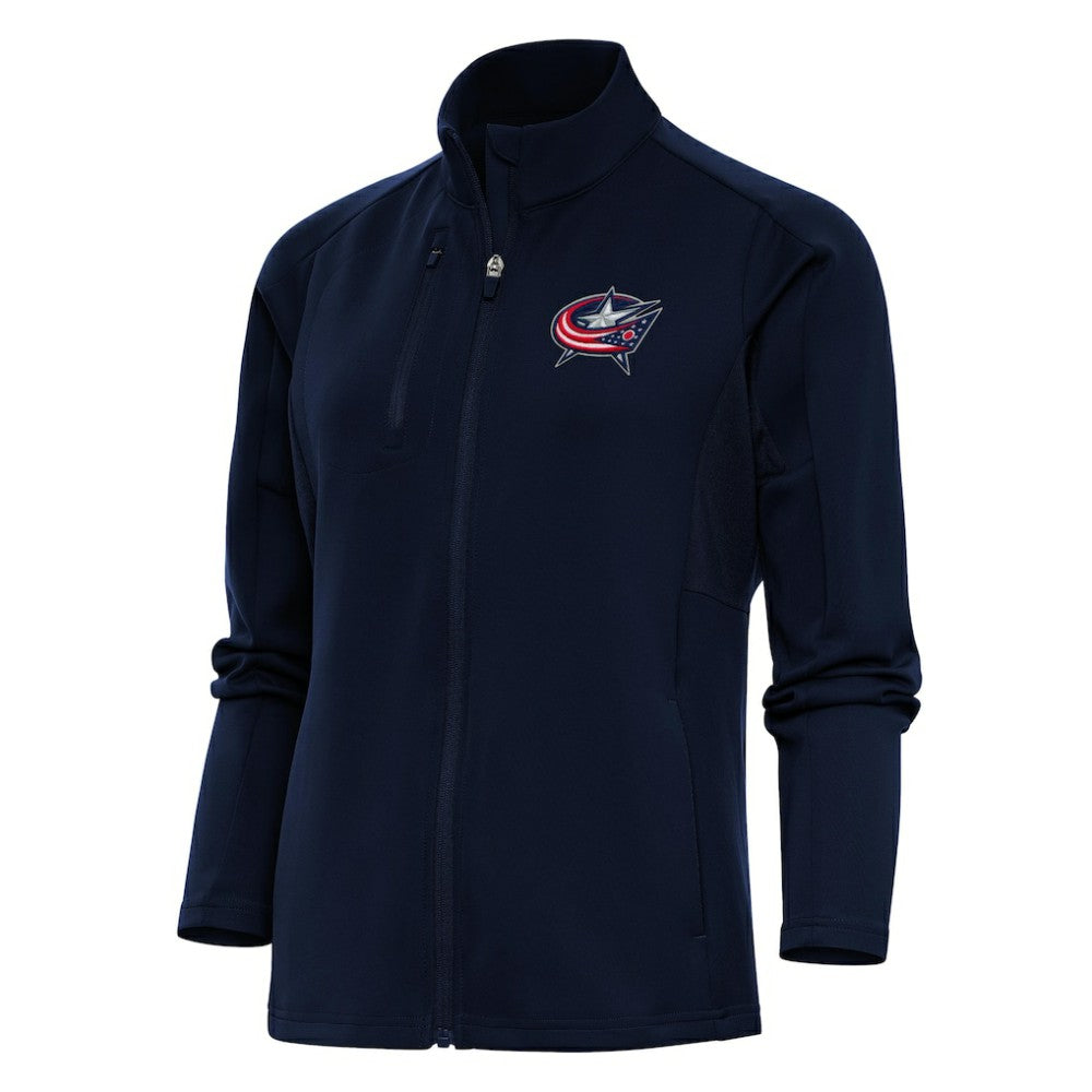 NHL Columbus Blue Jackets Antigua Women's Team Logo Generation Full-Zip Jacket - Navy