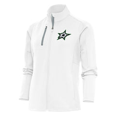 NHL Dallas Stars Antigua Women's Team Logo Generation Full-Zip Jacket - White