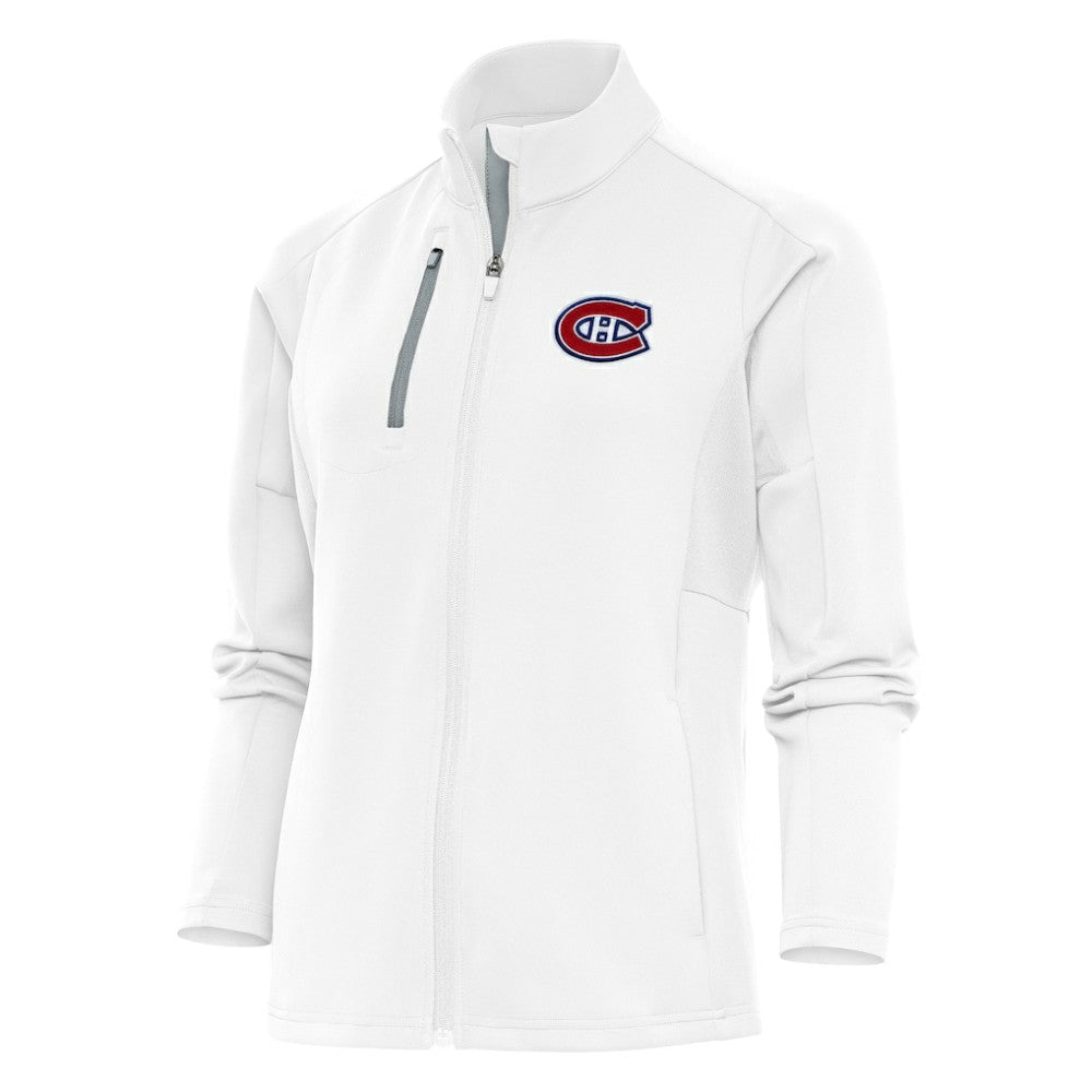 NHL Montreal Canadiens Antigua Women's Team Logo Generation Full-Zip Jacket - White