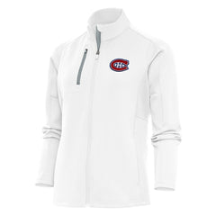 NHL Montreal Canadiens Antigua Women's Team Logo Generation Full-Zip Jacket - White