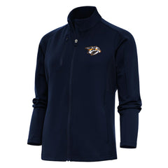 NHL Nashville Predators Antigua Women's Team Logo Generation Full-Zip Jacket - Navy