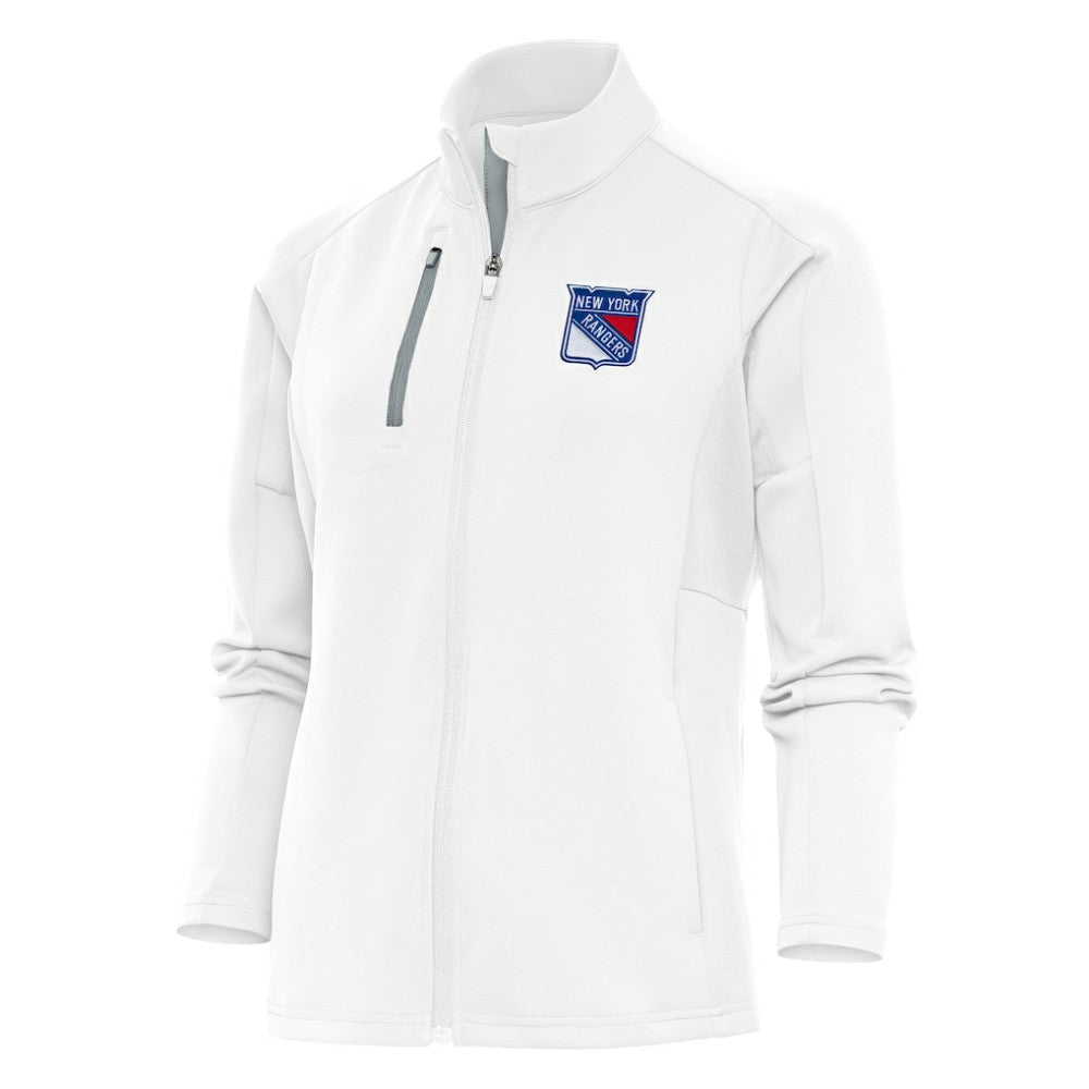 NHL New York Rangers Antigua Women's Team Logo Generation Full-Zip Jacket - White