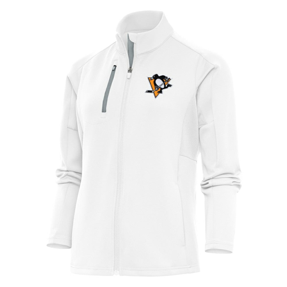 NHL Pittsburgh Penguins Antigua Women's Team Logo Generation Full-Zip Jacket - White