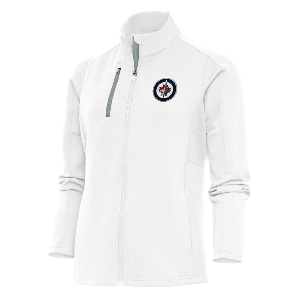 NHL Winnipeg Jets Antigua Women's Team Logo Generation Full-Zip Jacket - White
