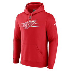 NHL Detroit Red Wings Fanatics Authentic Pro Secondary Pullover Hoodie - Red