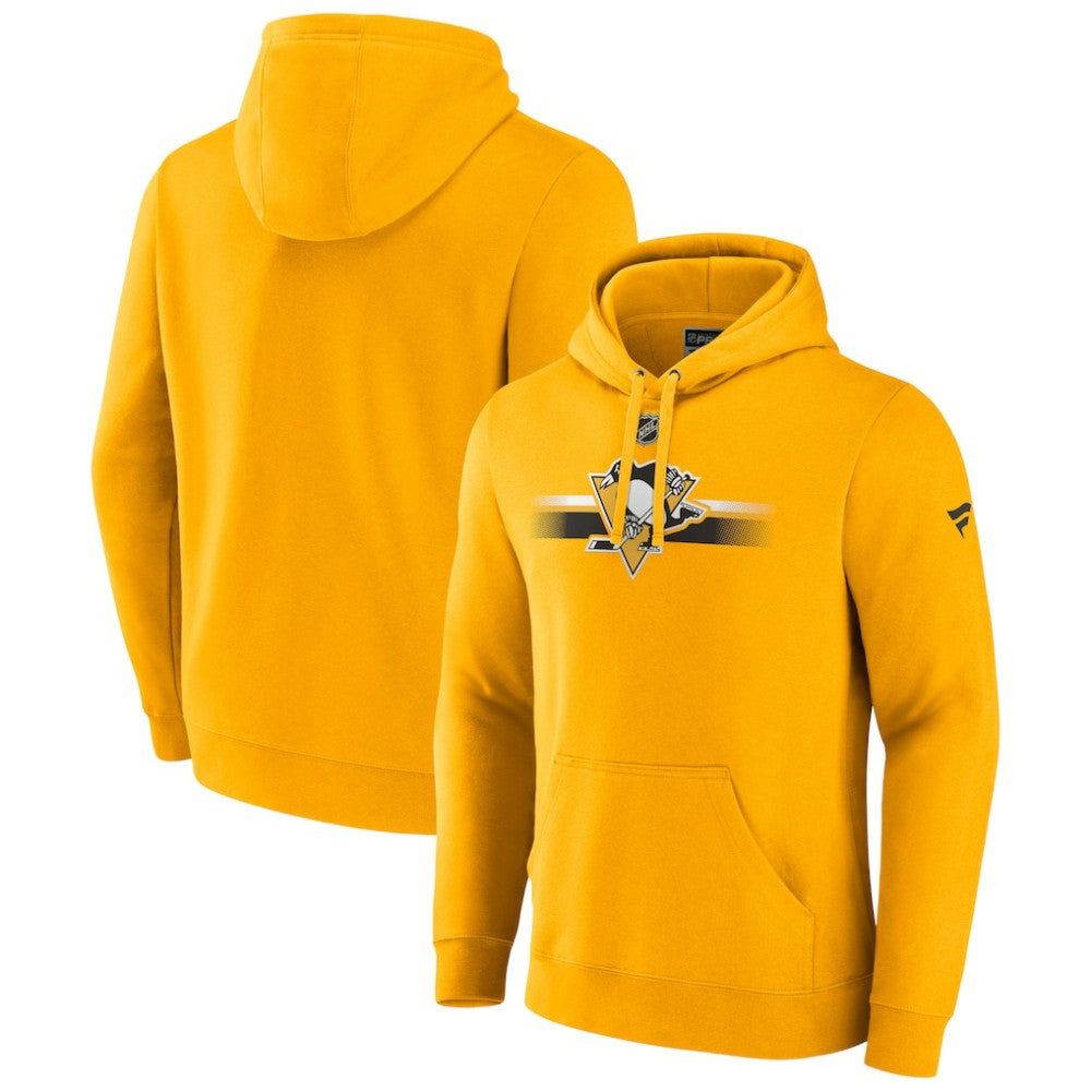 NHL Pittsburgh Penguins Fanatics Authentic Pro Secondary Pullover Hoodie - Gold