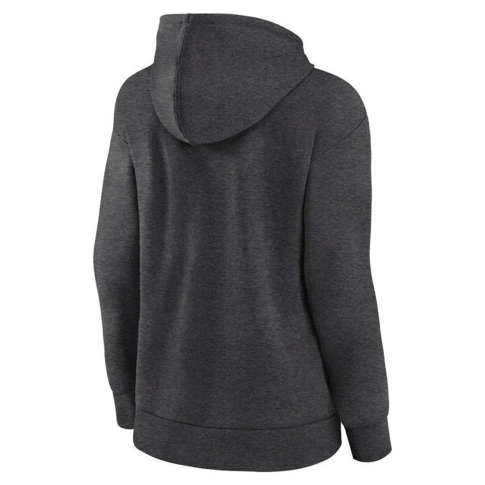 NHL Vancouver Canucks Fanatics Women's Authentic Pro Core Secondary Fleece Pullover Hoodie - Heather Charcoal