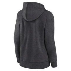 NHL Vancouver Canucks Fanatics Women's Authentic Pro Core Secondary Fleece Pullover Hoodie - Heather Charcoal