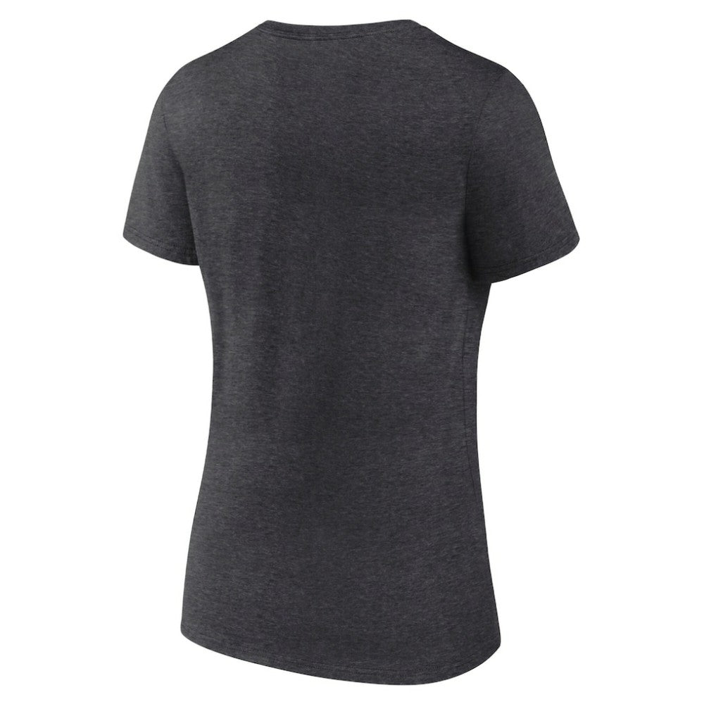 NHL Nashville Predators Fanatics Women's Authentic Pro Primary V-Neck T-Shirt - Heather Charcoal