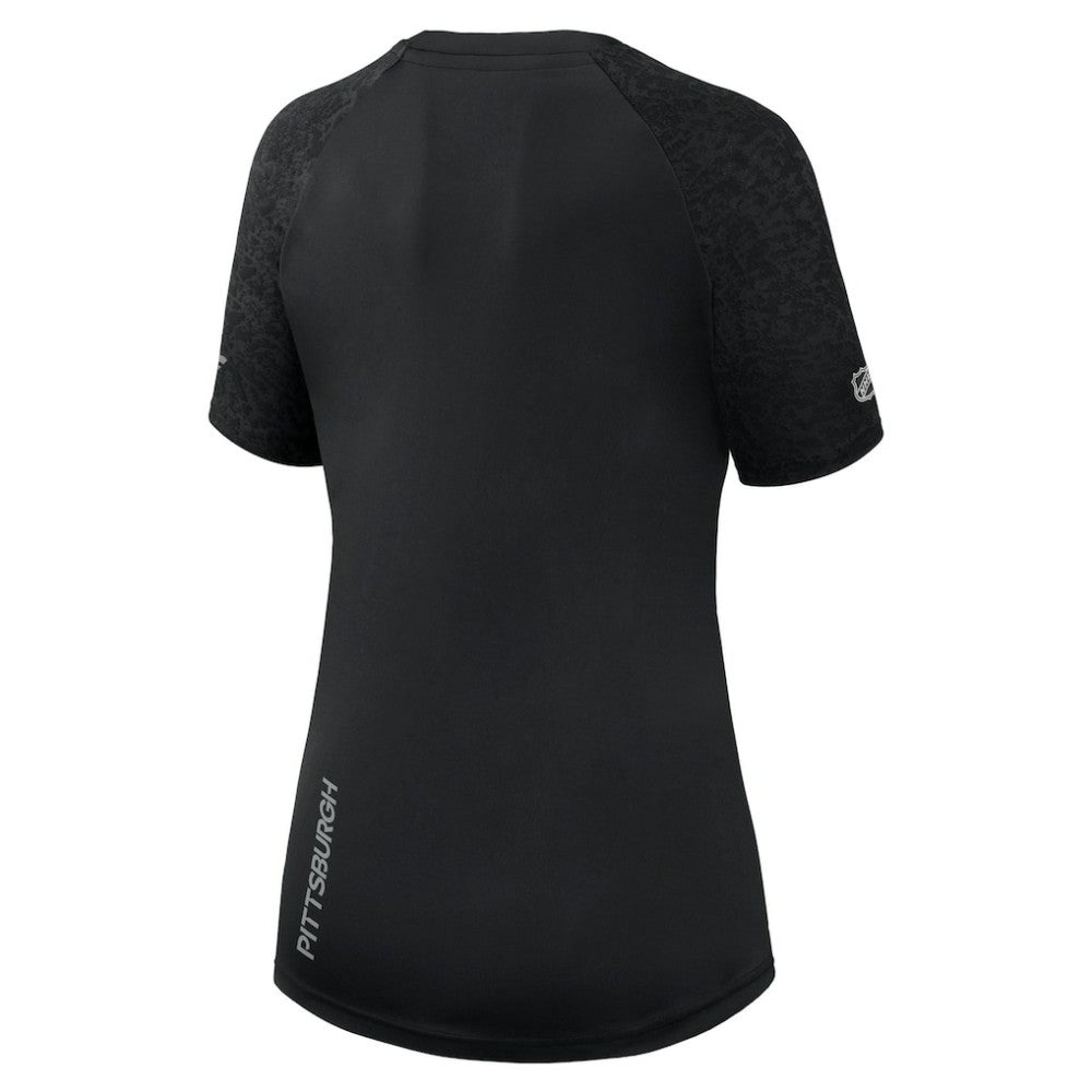 NHL Pittsburgh Penguins Fanatics Women's Authentic Pro Tech T-Shirt - Black