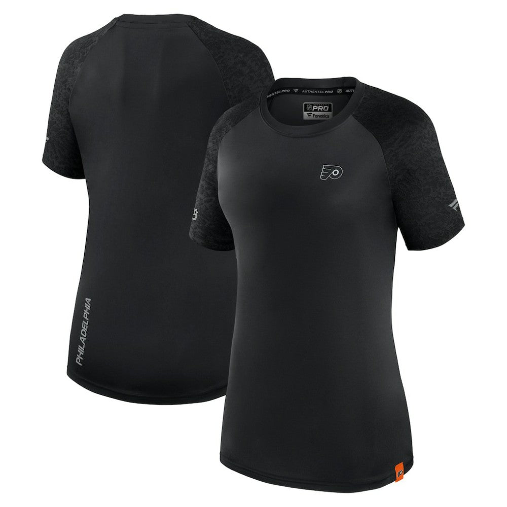 NHL Philadelphia Flyers Fanatics Women's Authentic Pro Tech T-Shirt - Black
