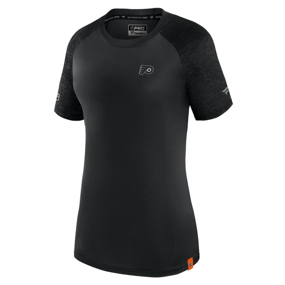 NHL Philadelphia Flyers Fanatics Women's Authentic Pro Tech T-Shirt - Black