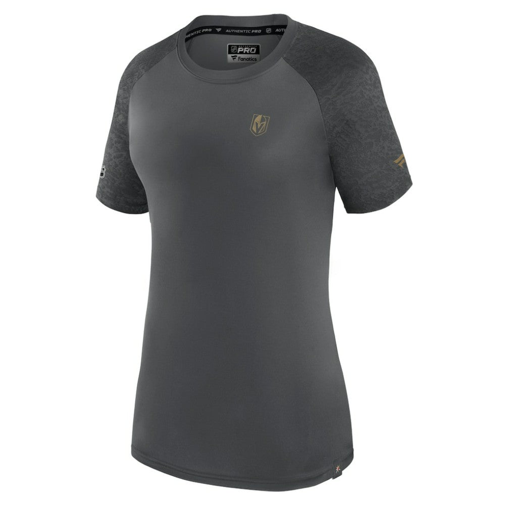 NHL Vegas Golden Knights Fanatics Women's Authentic Pro Tech T-Shirt - Gray