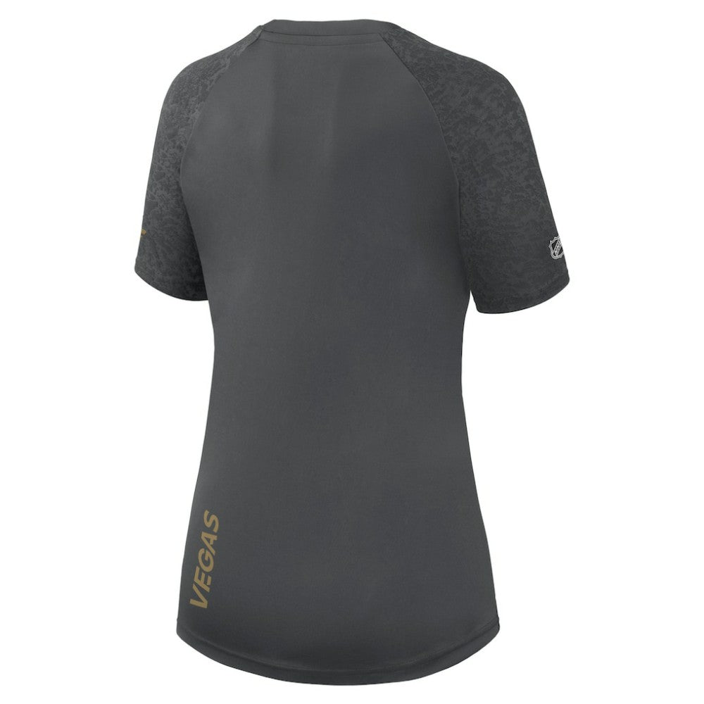 NHL Vegas Golden Knights Fanatics Women's Authentic Pro Tech T-Shirt - Gray