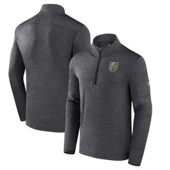 NHL Vegas Golden Knights Fanatics Authentic Pro Quarter-Zip Pullover Top - Heather Charcoal
