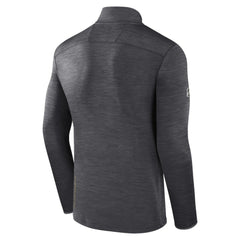 NHL Vegas Golden Knights Fanatics Authentic Pro Quarter-Zip Pullover Top - Heather Charcoal