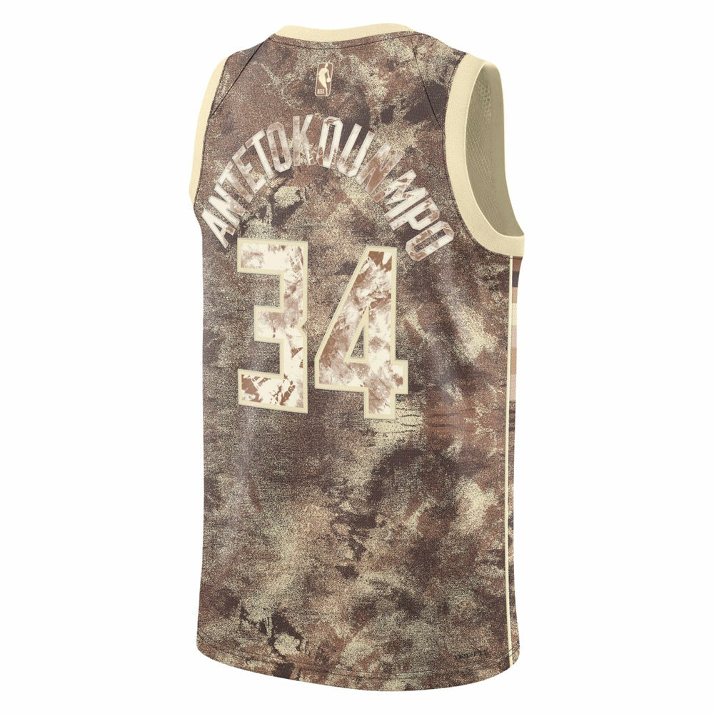 Giannis Antetokounmpo Milwaukee Bucks Unisex Select Series Swingman Jersey Brown