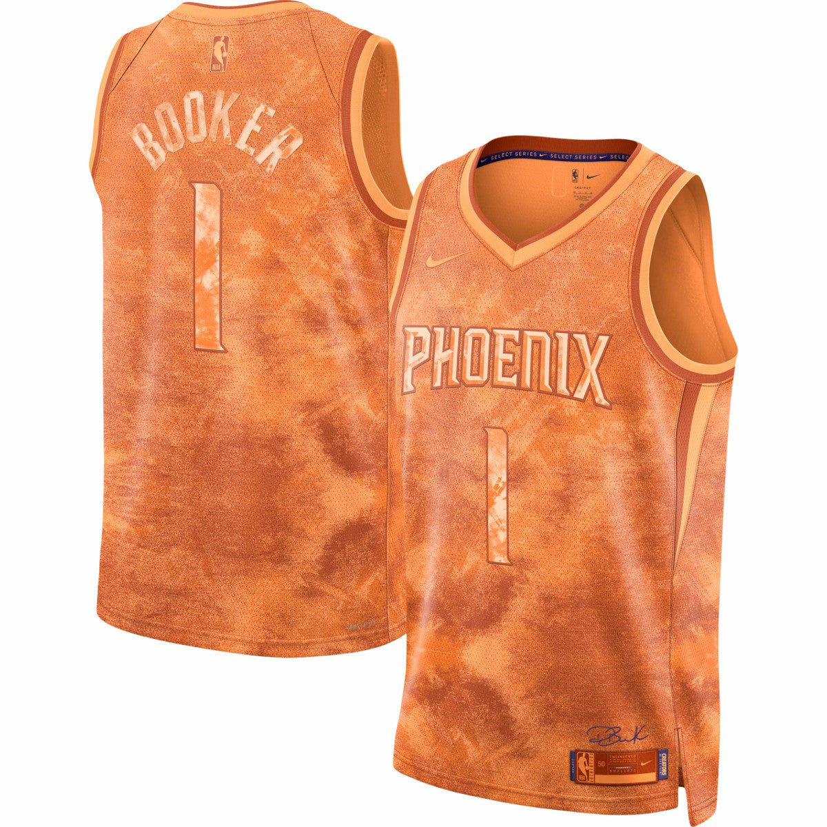 Devin Booker Phoenix Suns Unisex Select Series Swingman Jersey Orange