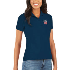 USWNT Antigua Women's Legacy Pique Polo Navy shop