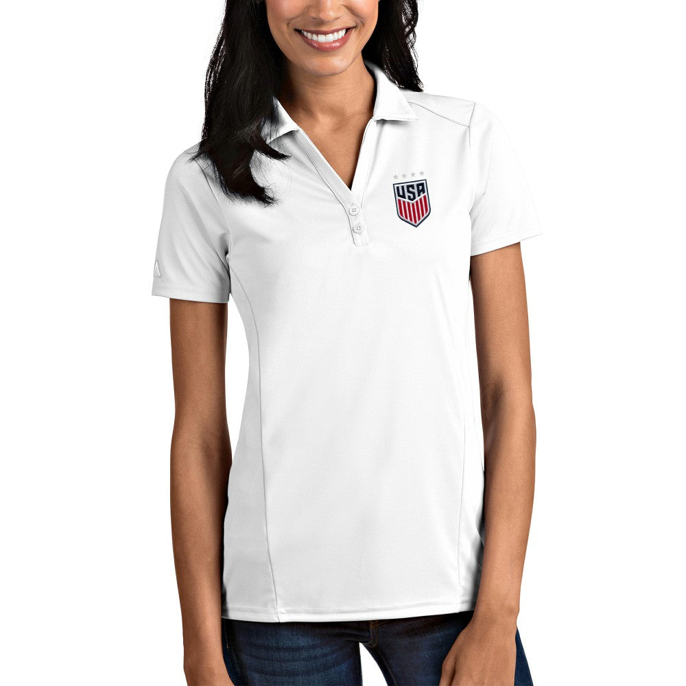 USWNT Antigua Women's Tribute Polo White sale