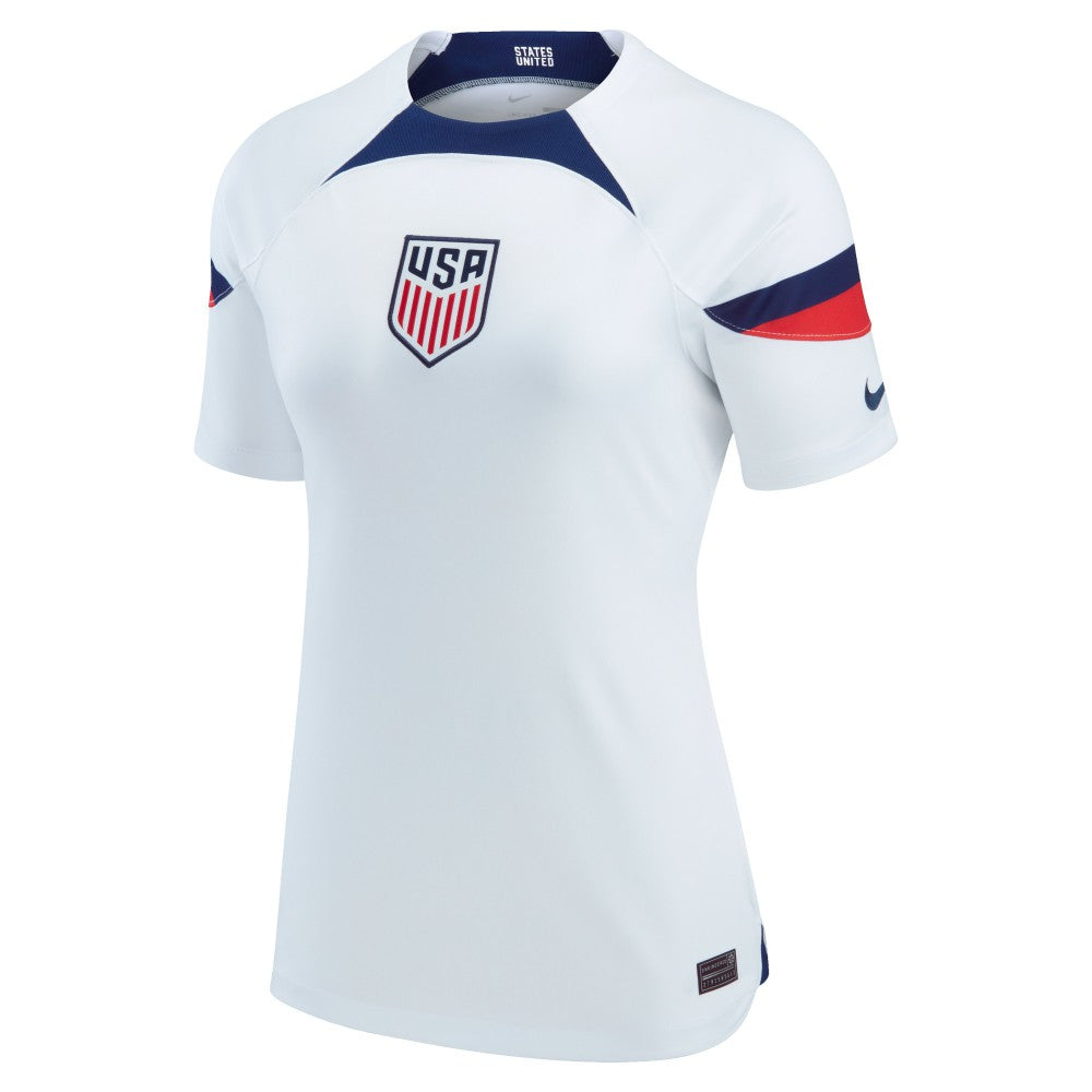 USMNT Women's 2022/23 Home Breathe Stadium Replica Blank Jersey White shop