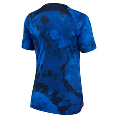 USMNT Women's 2022/23 Away Breathe Stadium Replica Blank Jersey Blue