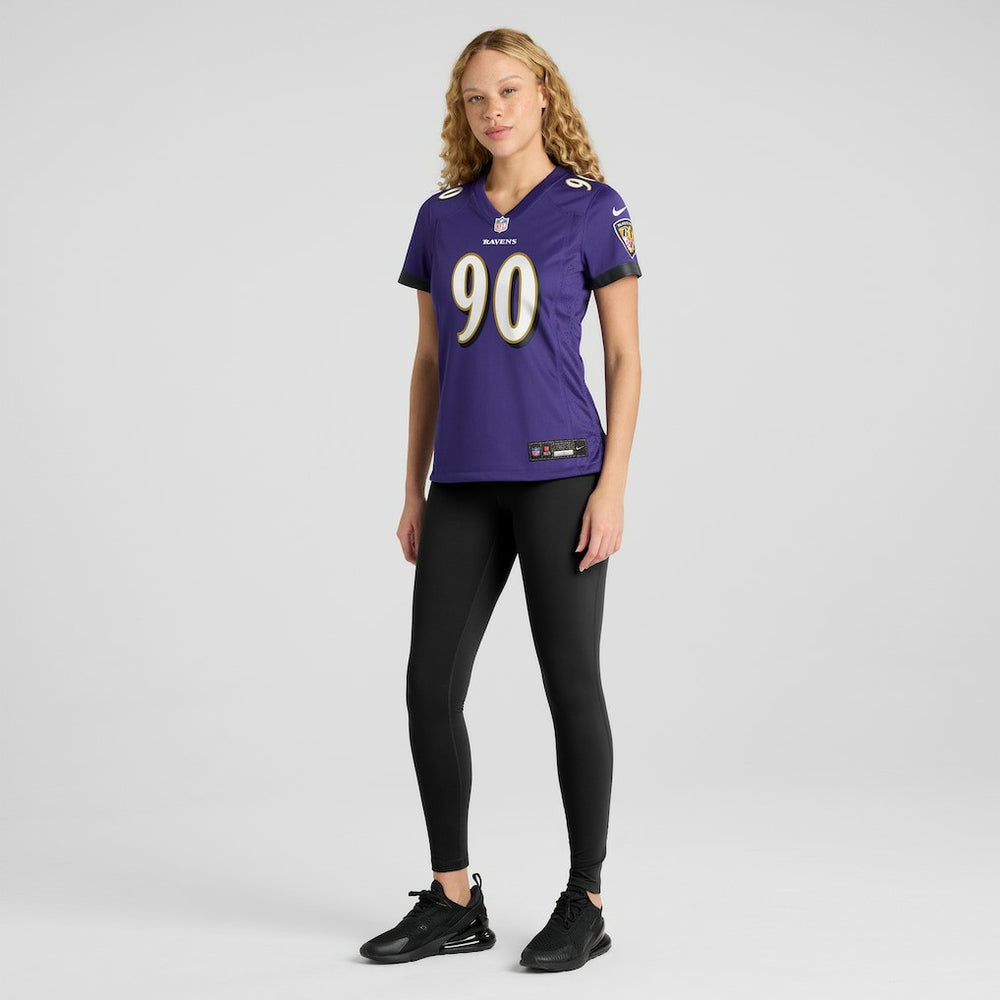 David Ojabo Baltimore Ravens Women's Game Player Jersey Purple