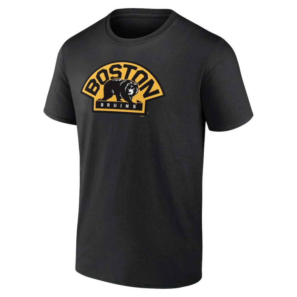 NHL Boston Bruins Shoulder Patch Logo T-Shirt - Black