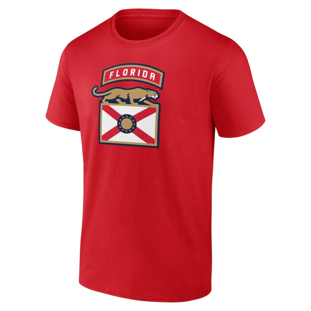 NHL Florida Panthers Shoulder Patch Logo T-Shirt - Red