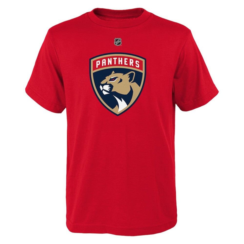 NHL Matthew Tkachuk Florida Panthers Youth Player Name & Number T-Shirt - Red