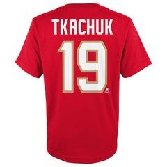 NHL Matthew Tkachuk Florida Panthers Youth Player Name & Number T-Shirt - Red