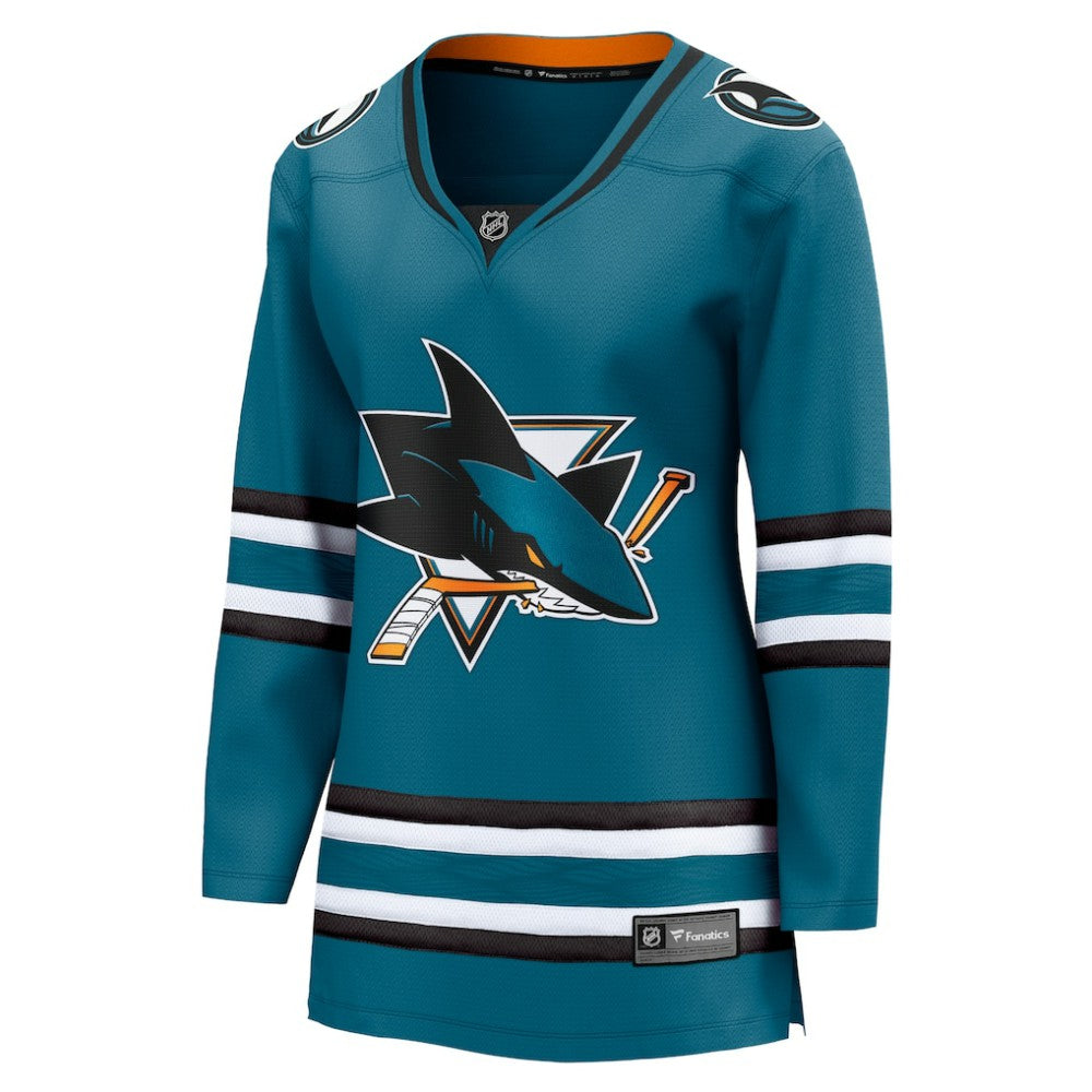 NHL San Jose Sharks Fanatics Women's Home Breakaway Jersey - Teal