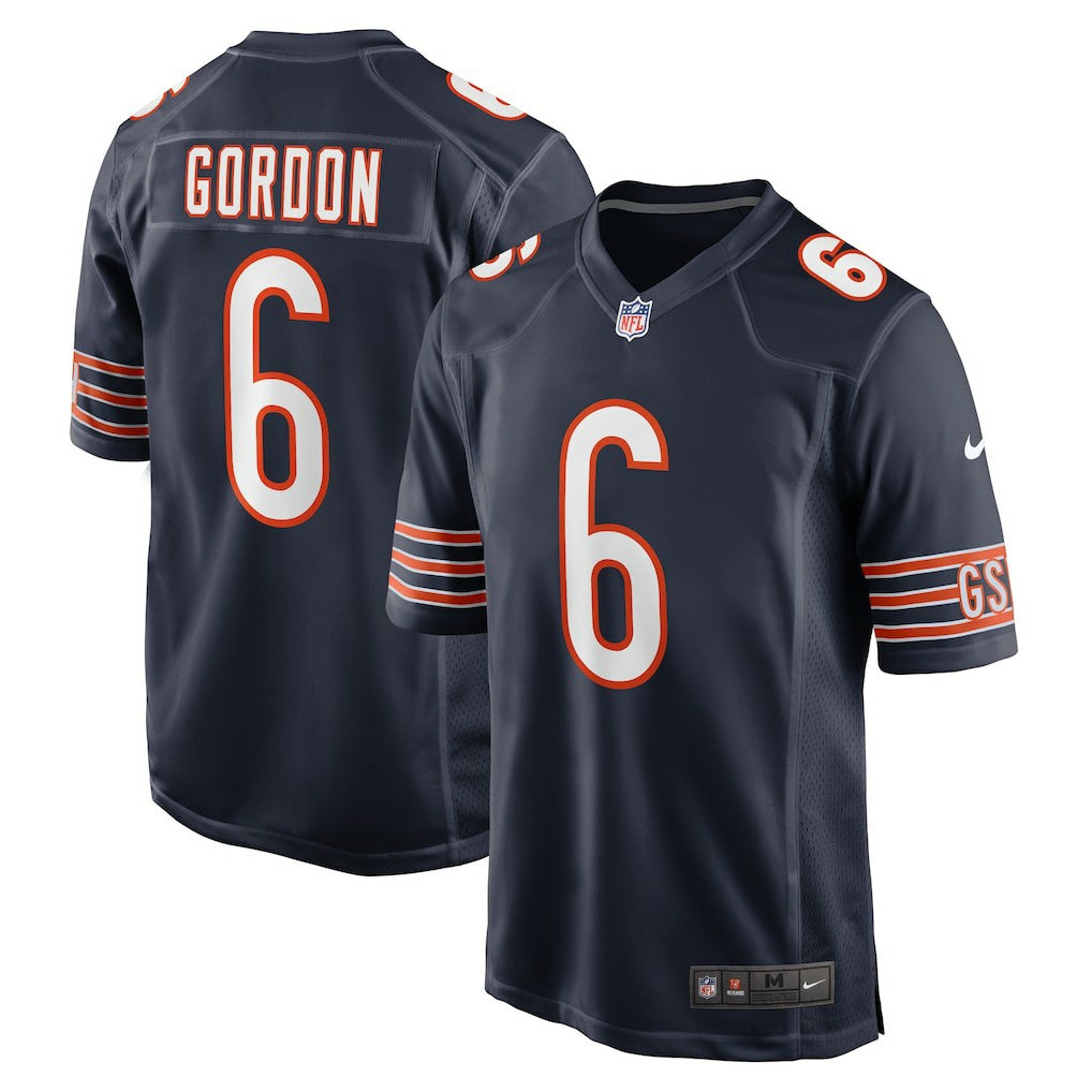 Kyler Gordon Chicago Bears Game Player Jersey Navy