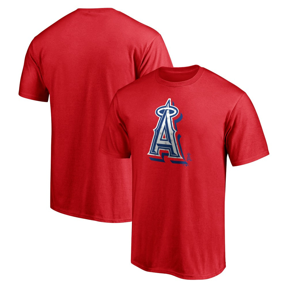 Los Angeles Angels Red White and Team T-Shirt - Red T-shirts