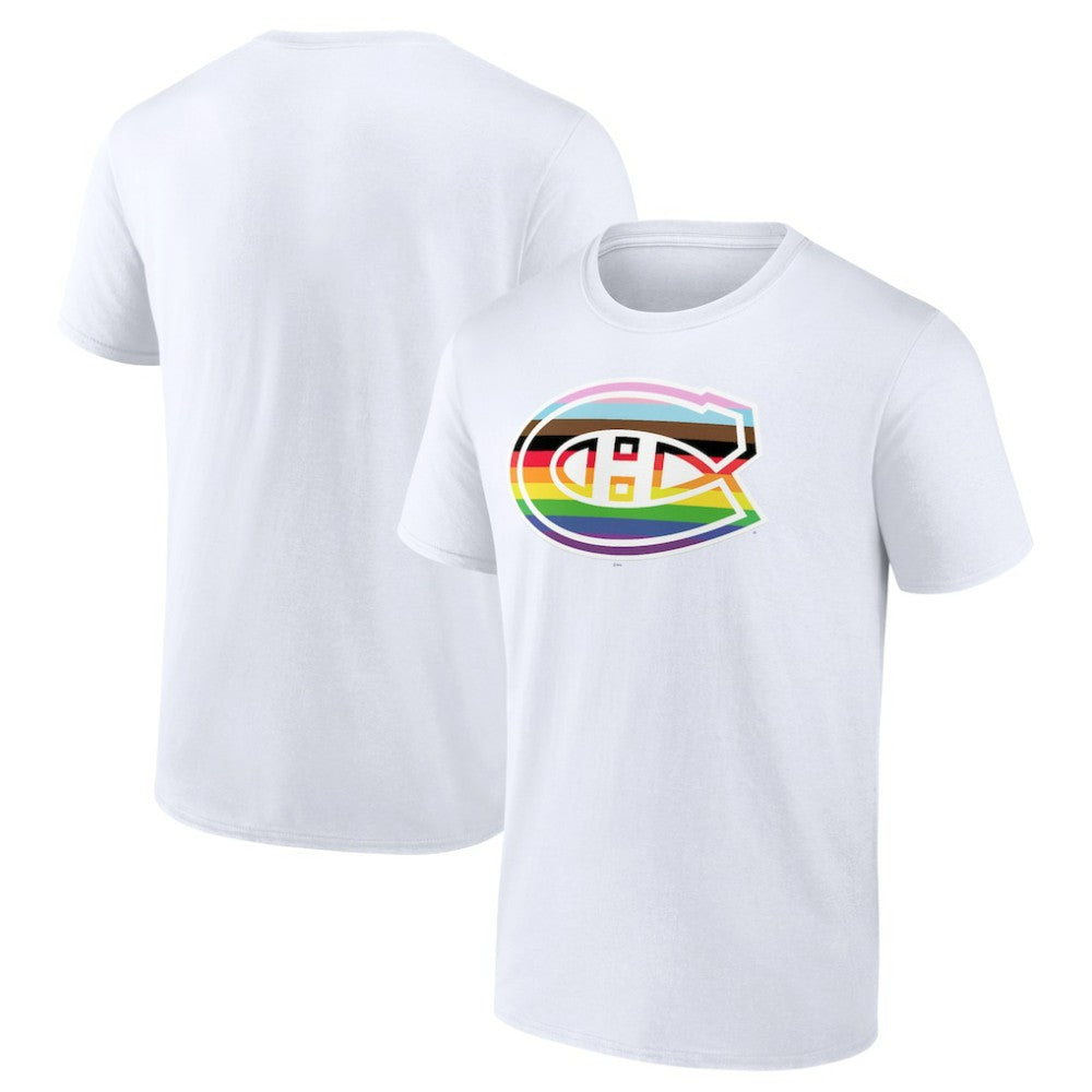 NHL Montreal Canadiens Team Pride Logo T-Shirt - White
