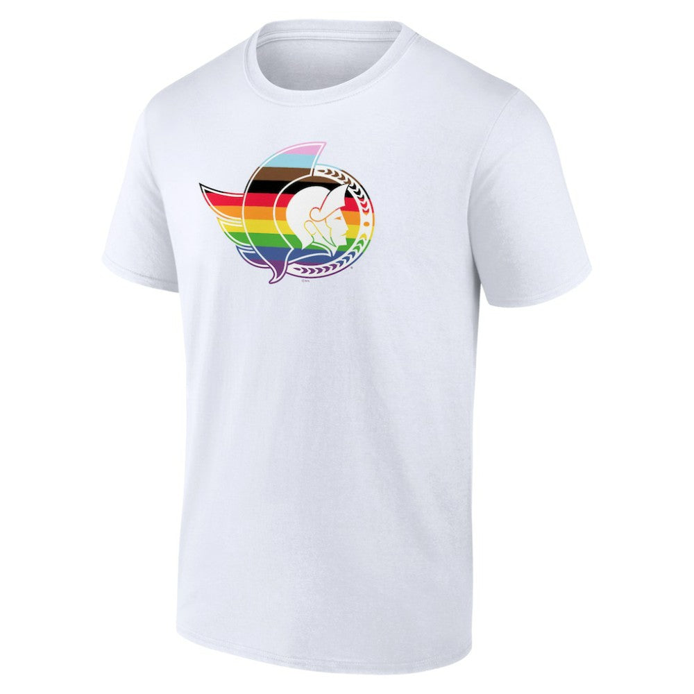 NHL Ottawa Senators Team Pride Logo T-Shirt - White