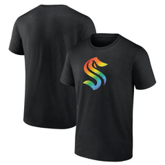 NHL Seattle Kraken Pride Logo T-Shirt - Black