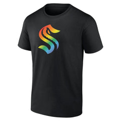 NHL Seattle Kraken Pride Logo T-Shirt - Black