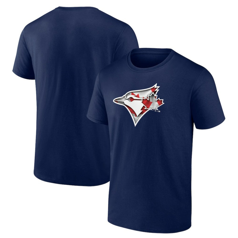 Toronto Blue Jays Banner Wave Logo T-Shirt - Navy T-shirts