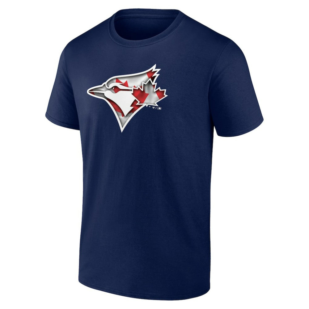 Toronto Blue Jays Banner Wave Logo T-Shirt - Navy T-shirts