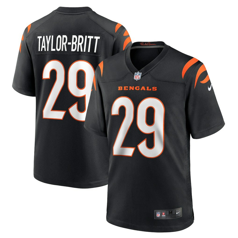 Cam Taylor-Britt Cincinnati Bengals Game Player Jersey Black