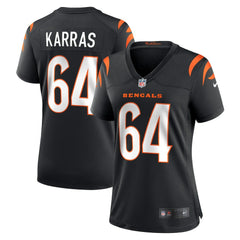 Ted Karras Cincinnati Bengals Women's Game Player Jersey Black