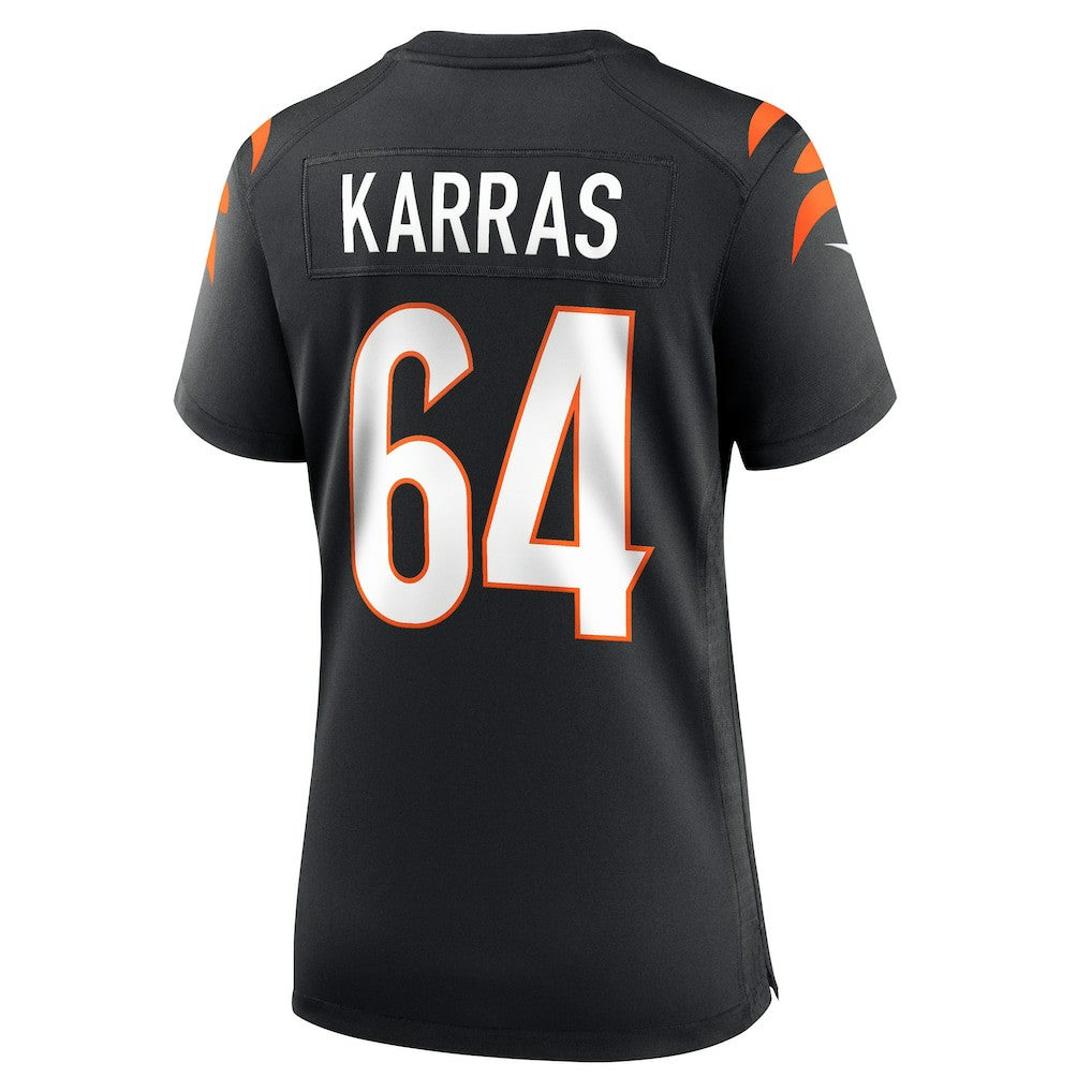 Ted Karras Cincinnati Bengals Women's Game Player Jersey Black