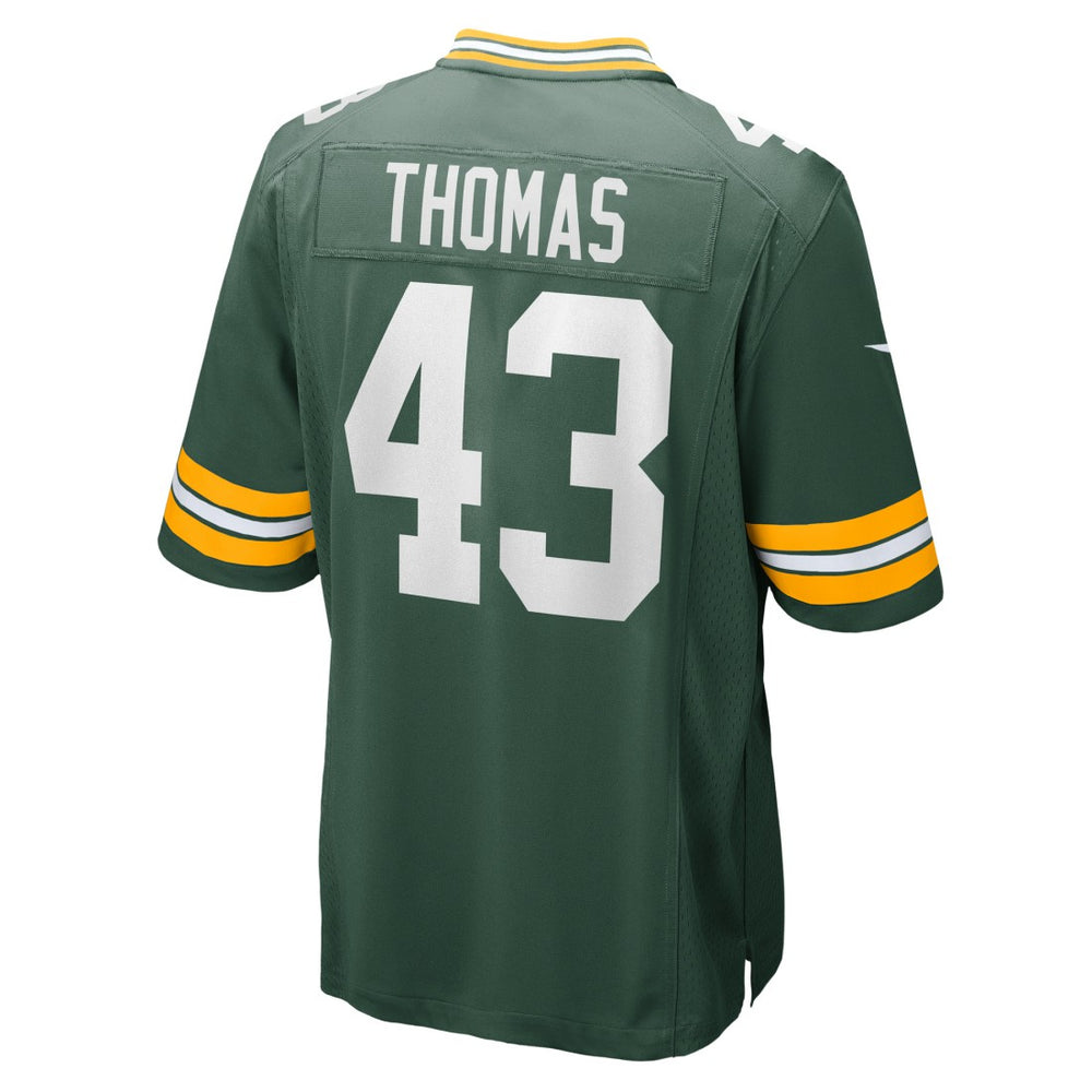 Kiondre Thomas Green Bay Packers Game Player Jersey Green