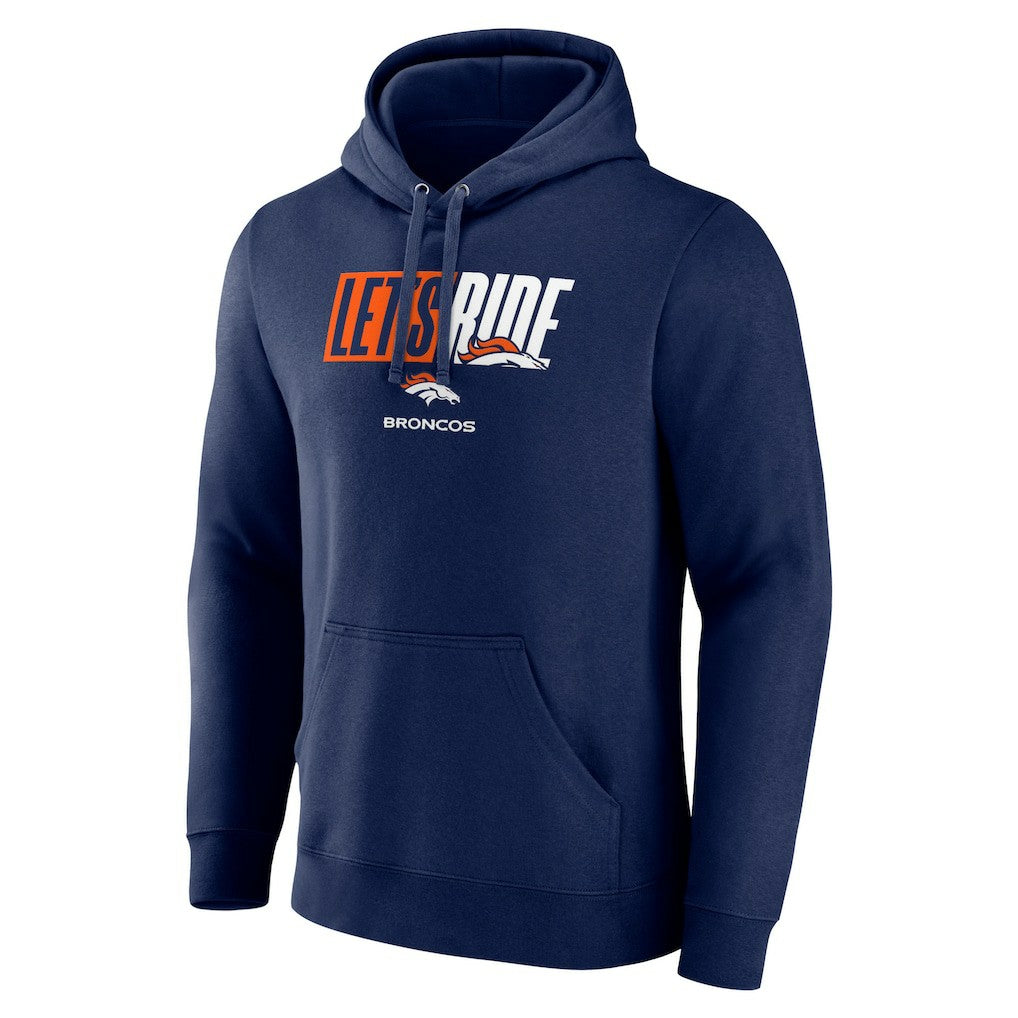Denver Broncos Let's Ride Pullover Hoodie Navy